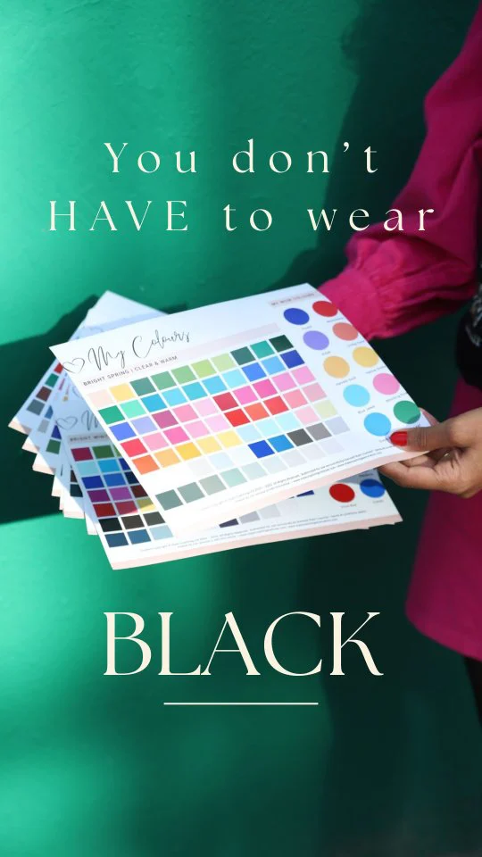 You don't have to wear black! 

DM me the word 'COLOUR' to find out how to wear colour confidently!

#neelampersonalstylist 
#withneelam 
#colour
#dopaminedressing